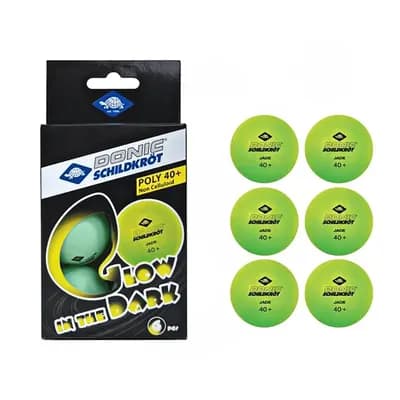 توپ پینگ پنگ دونیک شیلدکروت 40+ GLOW بسته 6 عددی OLK