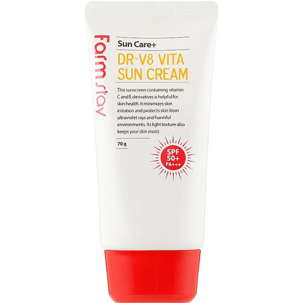 کرم ضد آفتاب ویتا DR-V8 فارم استی +++Farm Stay DR-V8 Vita Sun Cream SPF50+ PA