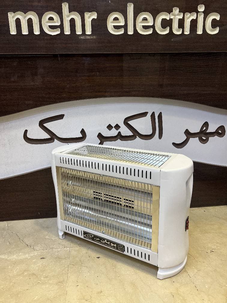بخاری برقی ۵ شعله فندار پویان خزر 2200 وات سفید