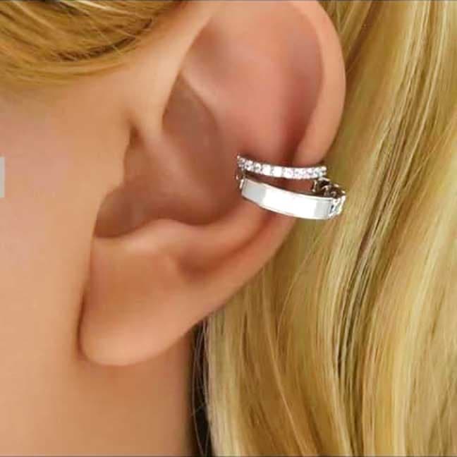 گوشواره استیل ایرکاف نگیندار کد12