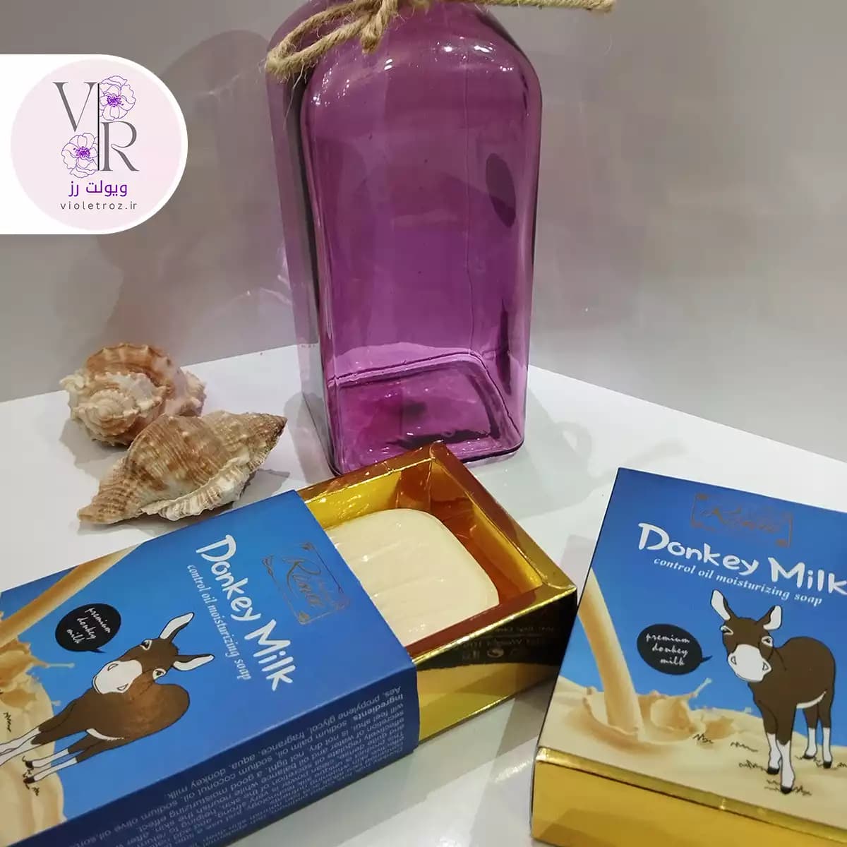 صابون شیر الاغ Donkey Milk – شادابی پوست – روشنکننده طبیعی