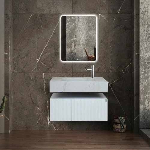 فول ست روشویی کابینتی کاکتوس مدل Jana white کد 8061 (سفید)