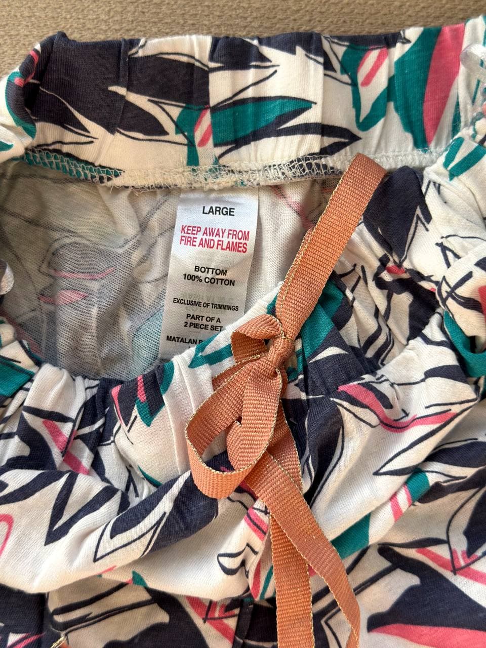 شلوارک نخپنبه ۱۰۰٪ هاواییH&M وارداتی بنگلادش اصل — تصویر ۴