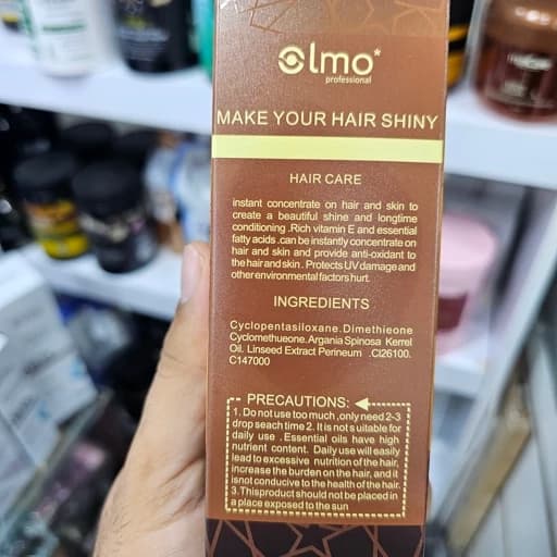 سرم مو آرگان اولمو اصل 100 میل Olmo Professional؛ روغن آرگان مراکشی ضد وز و درخشانکننده مو — تصویر ۳