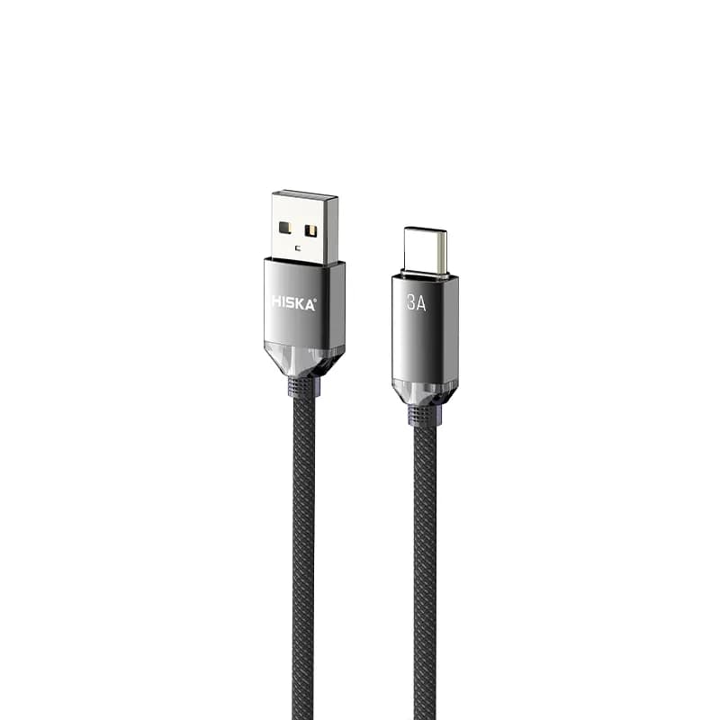کابل دیتا و شارژ USB به Type-C هیسکا مدل LX-801AC