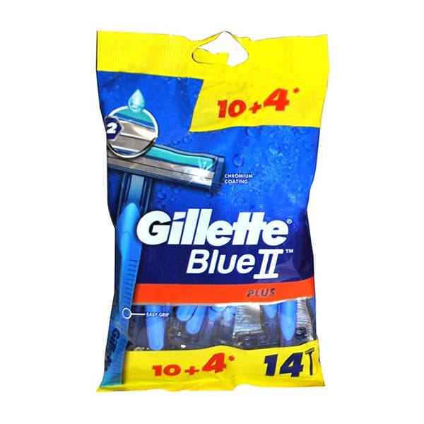 ژیلت Blue 2 Plus مدل 2 لبه بسته 14 عددی — تصویر ۲