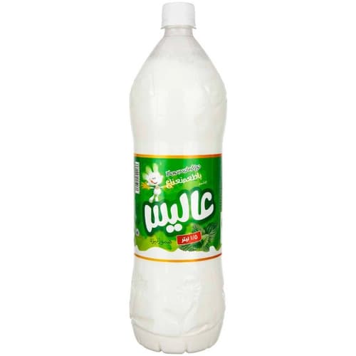 دوغ بدون گاز نعنایی گرمادیده عالیس(1.5 لیتری)
