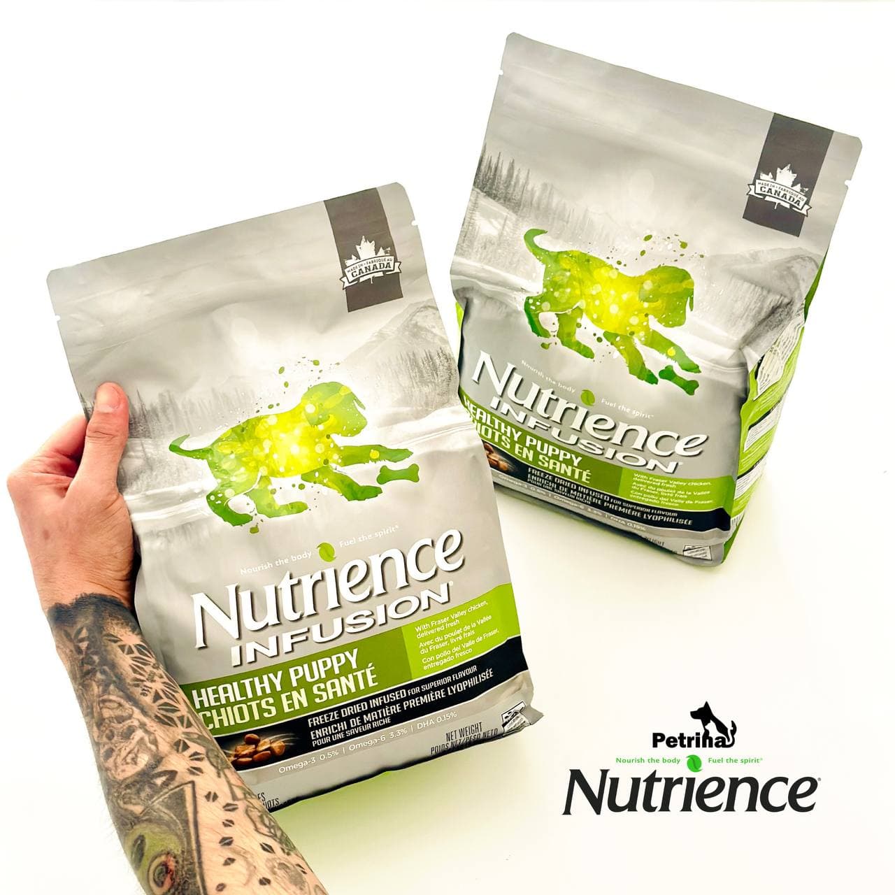 غذای خشک توله سگ نوترینس فریزدراید مدل اینفیوژن (2/27 کیلو) | مرغ ارگانیک | Nutrience Infusion Healthy Puppy