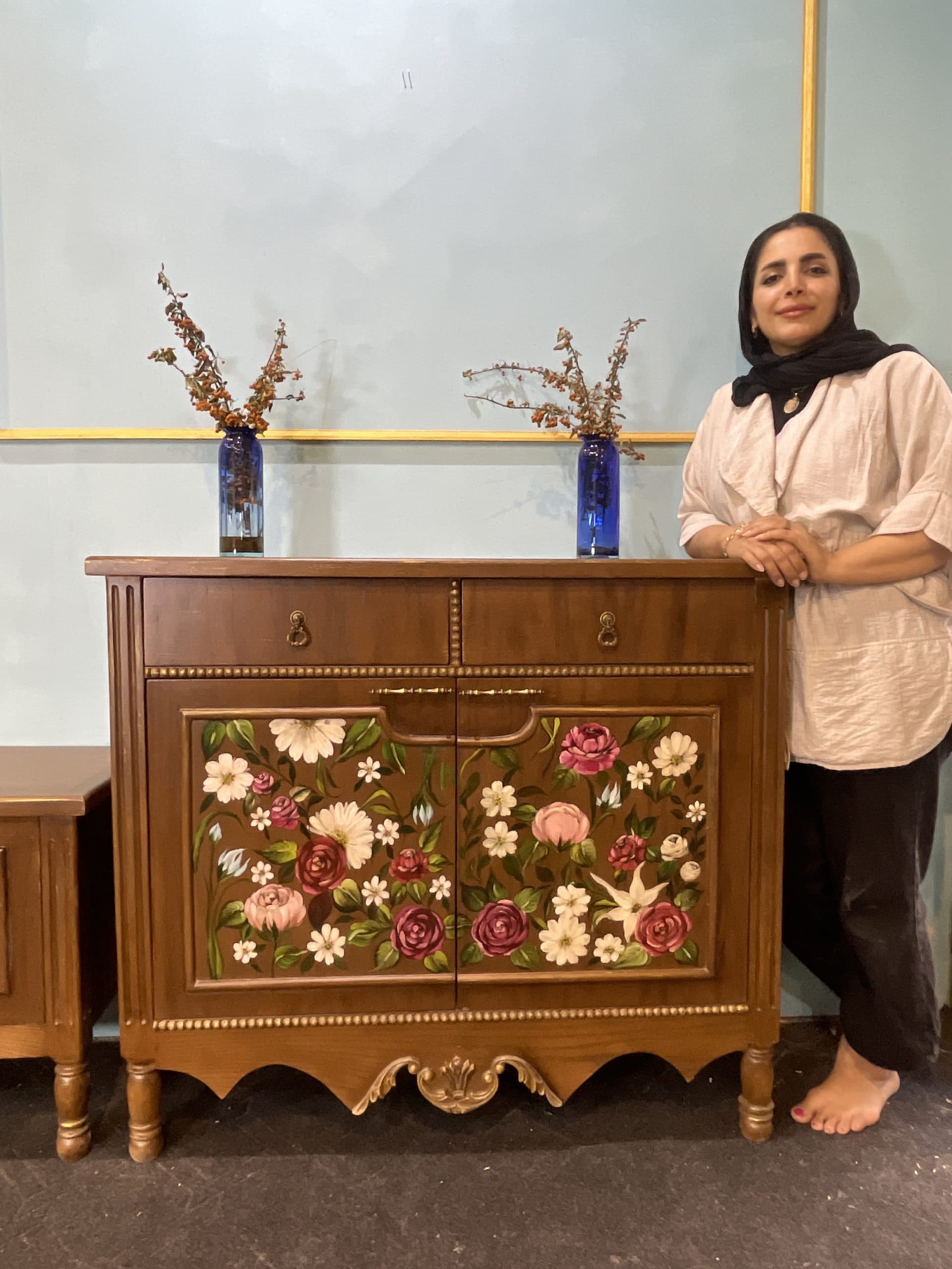 کنسول مژگان روکش بلوط