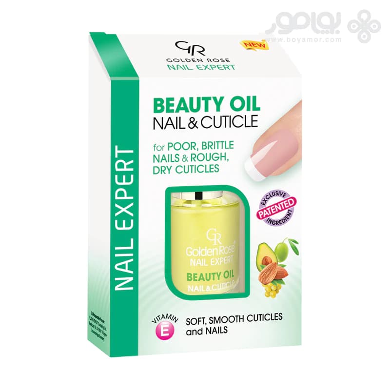 روغن کوتیکول و ناخن گلدن رز مدل BEAUTY OIL حجم 11 میل — تصویر ۲
