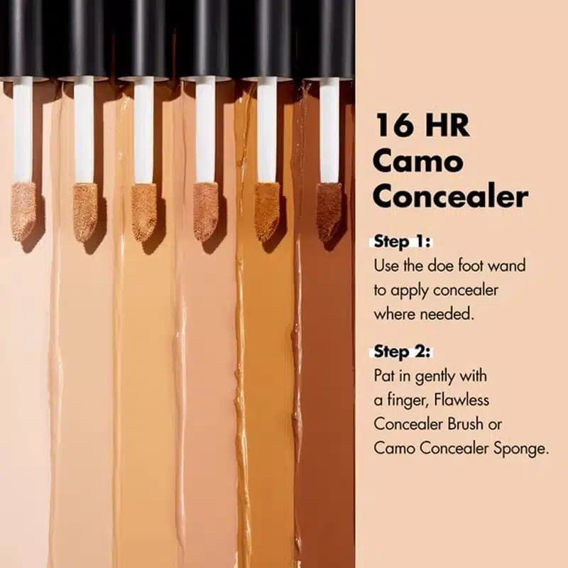 کانسیلر فول کاور ۱۶ ساعته الف elf مدل 16HR Camo Concealer رنگ Light Sand — تصویر ۶