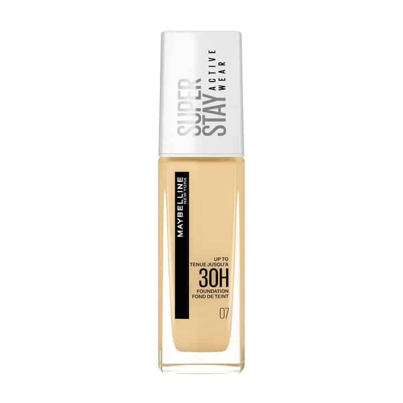 کرم پودر 30 ساعته میبلین Maybelline مدل Super Stay Active Wear کد 07 رنگ Classic Nude