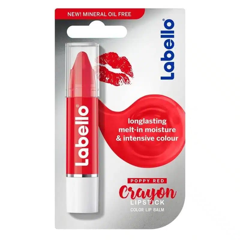 بالم لب رنگی لبلو مدل Longlasting Melt in Moisture & Intensive Color Crayon رنگ Poppy Red