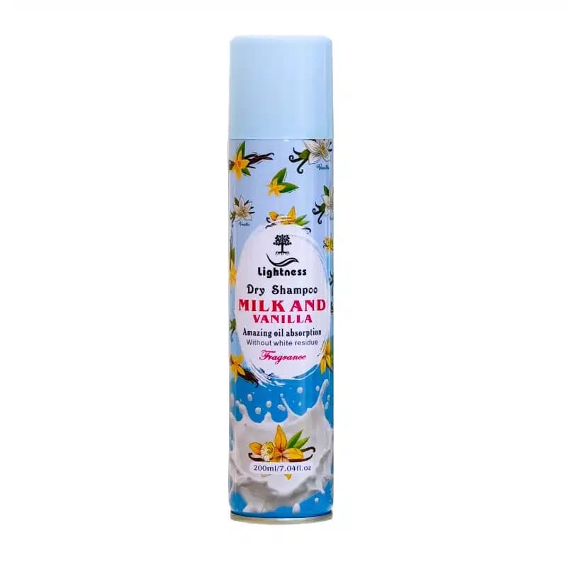 شامپو خشک لایتنس Lightness مدل Milk & Vanilla(200 میل) — تصویر ۲