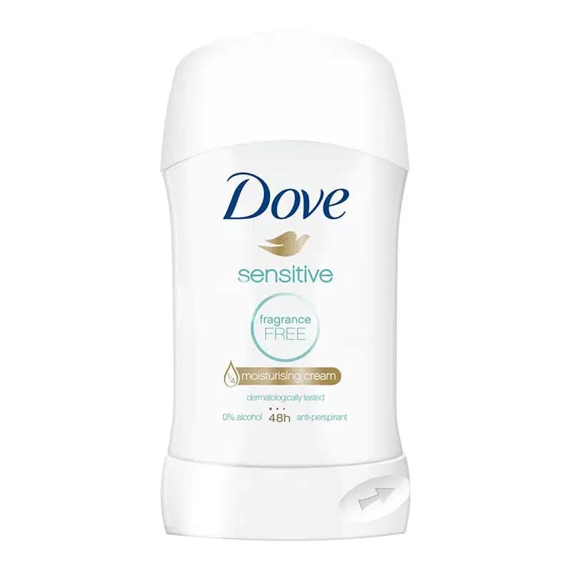 مام ضدتعریق صابونی داو Dove مدل Sensitive Fragrance Free(40 گرم)
