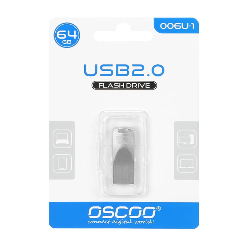 فلش مموری اوسکو 64 گیگابایت USB2.0 مدل 006U-1 (نقره ای) — تصویر ۳