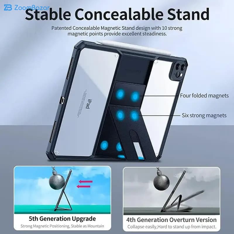 کاور ژاند مدل Beatle Stand مناسب برای تبلت Apple iPad Air 2025-11 Inch، Apple iPad Air 2024-11 Inch، Apple iPad Air 2022 5th Generation-10.9 inch — تصویر ۹