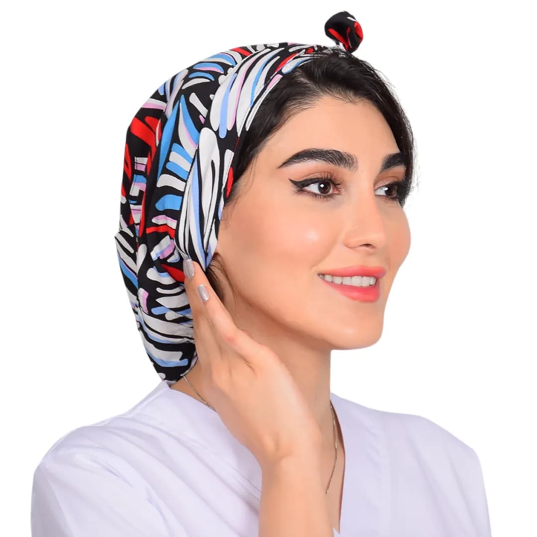 کلاه حجاب طرحدار کد 156