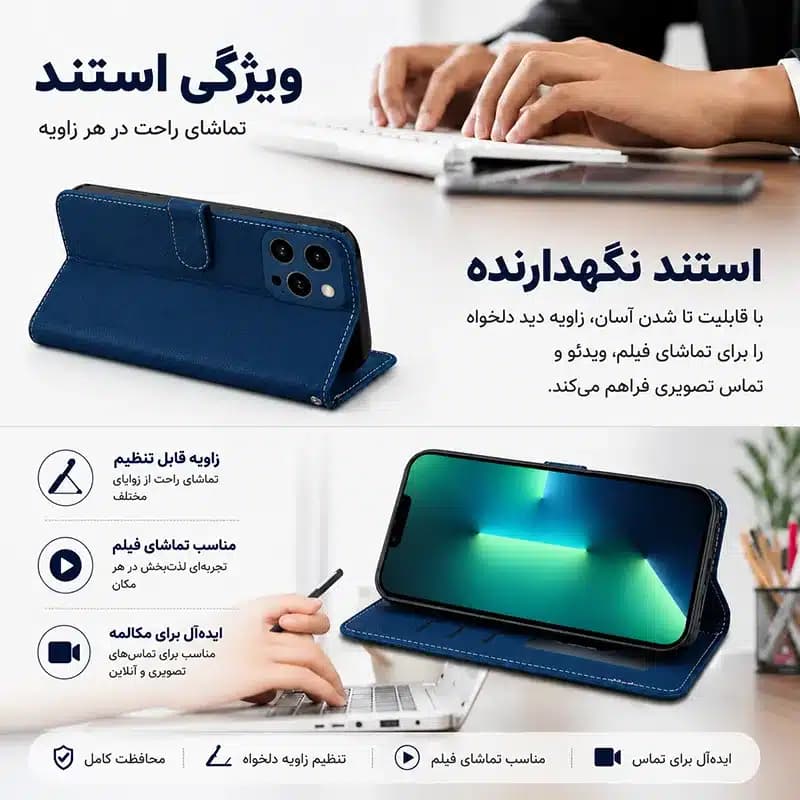 کیف کلاسوری شارک قاب مدل MAG CLASSIC مناسب برای گوشی موبایل سامسونگ Galaxy A32 4G — تصویر ۶