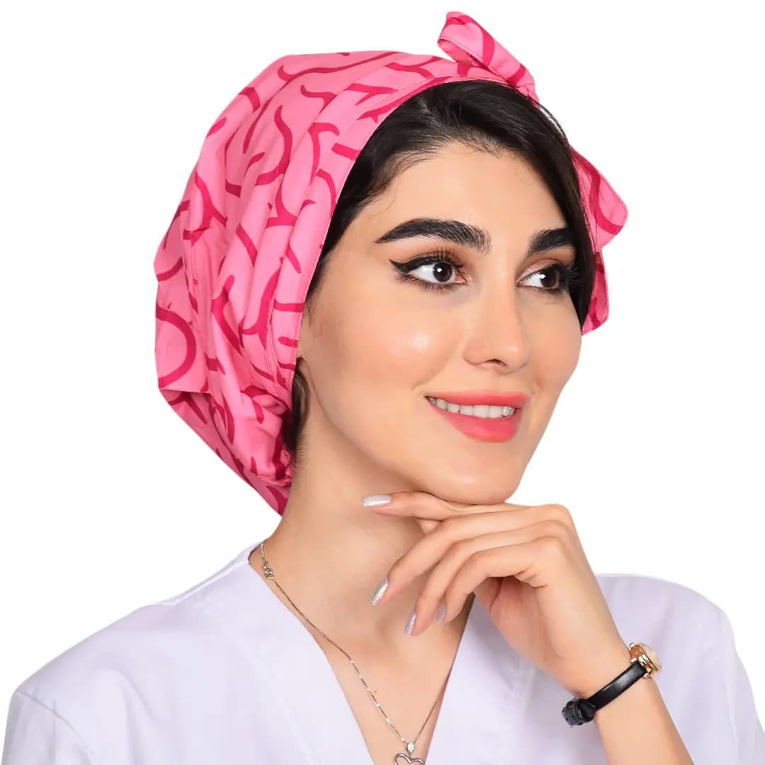 كلاه حجاب طرح دار کد 206 — تصویر ۲