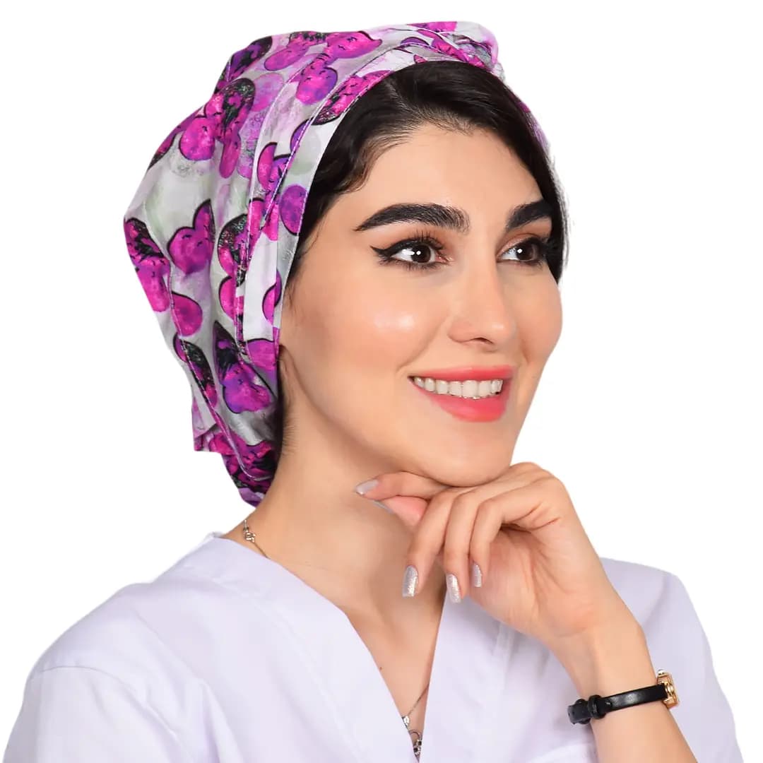 كلاه حجاب طرح دار کد 196