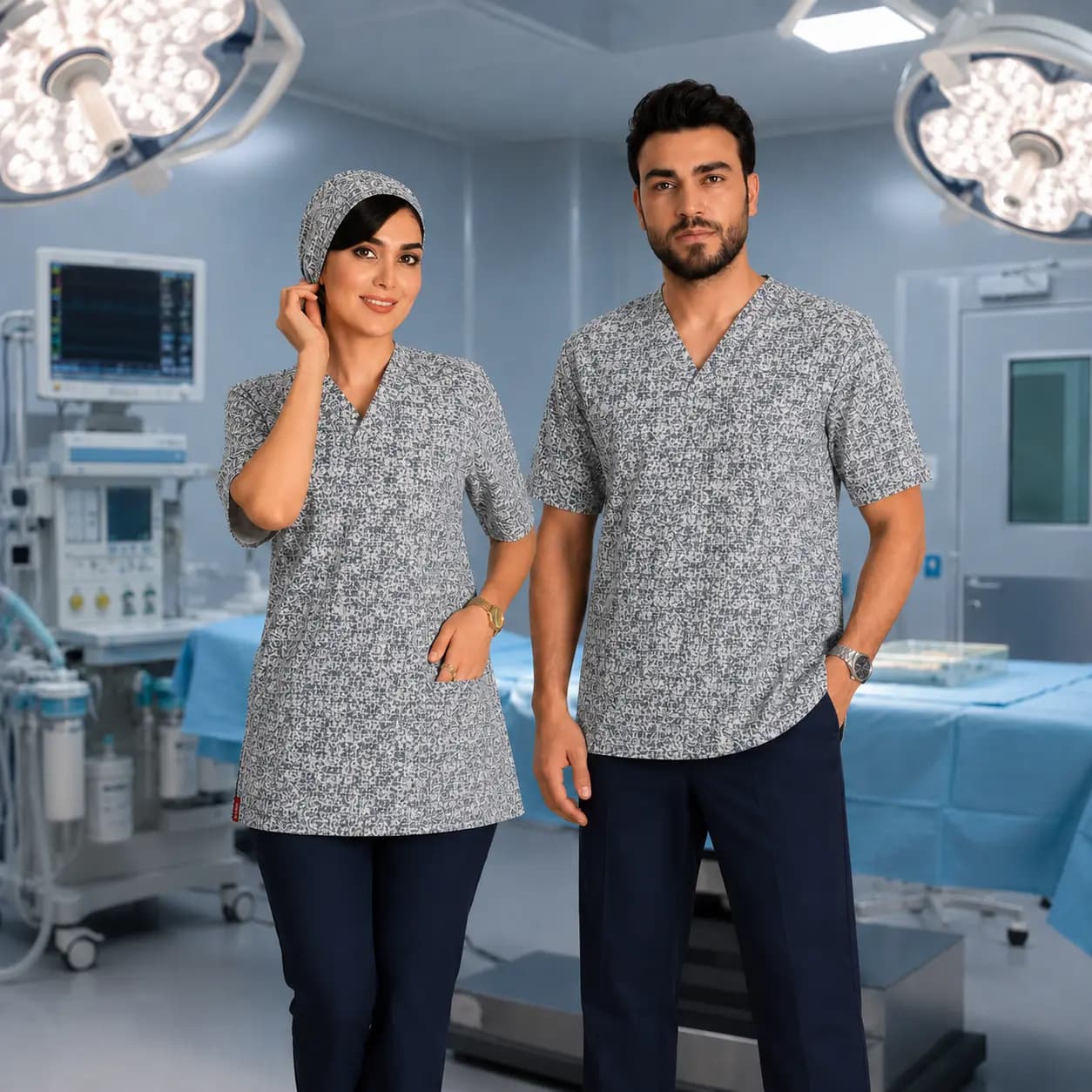 اسكراب تك طرح دار بدون شلوار برند سينوهه كد 2