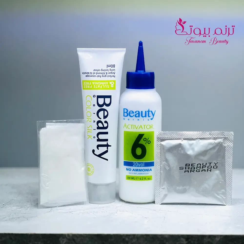 کیت رنگ موی بیوتی Beauty شماره 6.1 بلوند خاکستری تیره — تصویر ۳