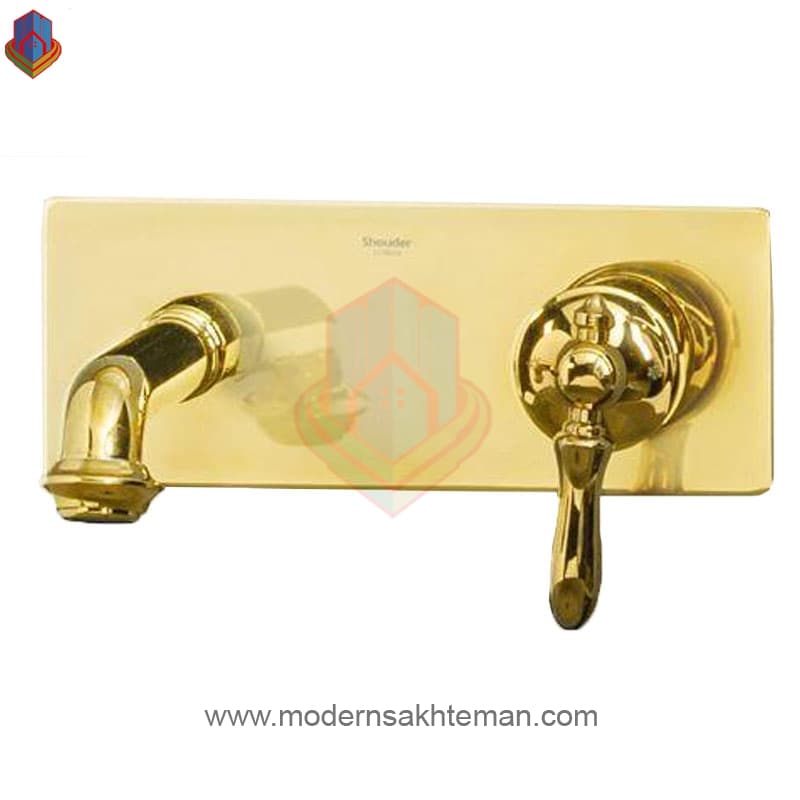 روشویی توکار یک تکه شودر مدل زیگموند طلایی