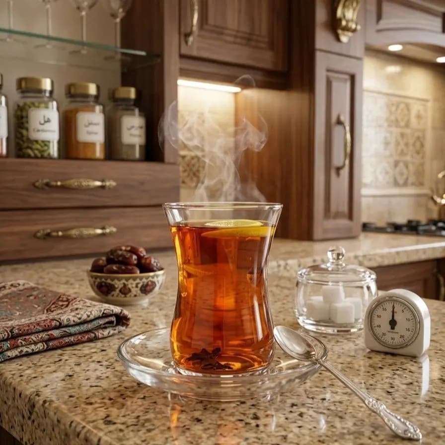 استکان نعلبکی کمر باریک ساده برند پاشاباغچه
