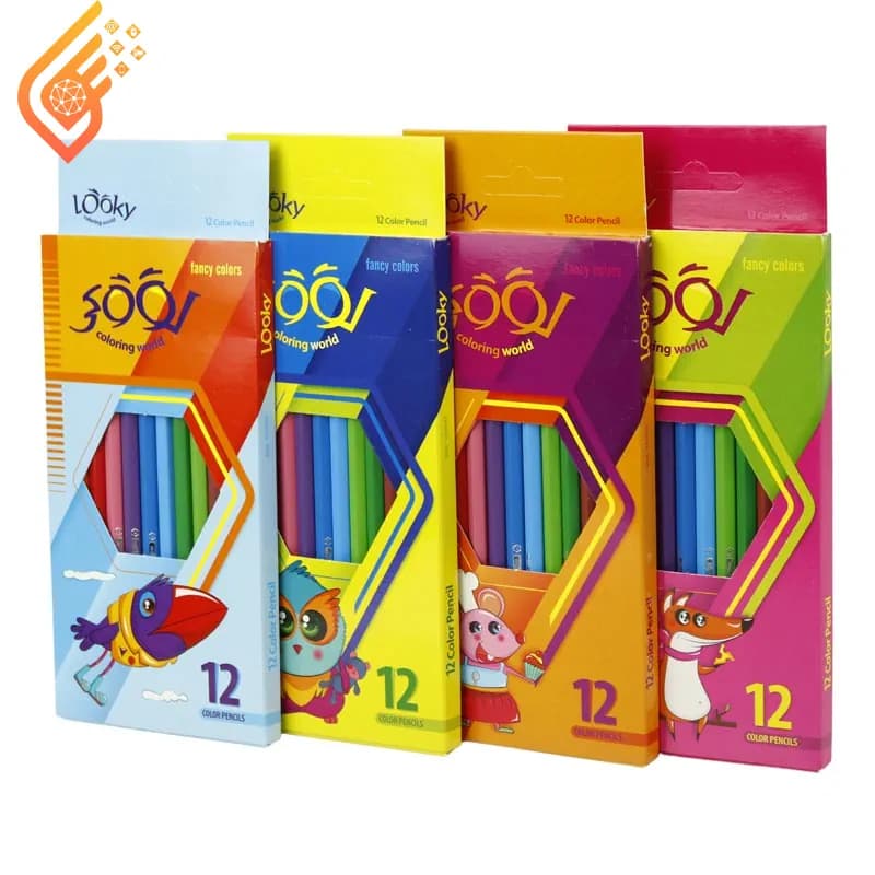 مداد رنگی 12 رنگ لوکی مدل Looky Coloring World