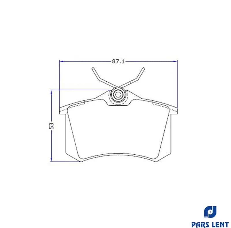 لنت ترمز عقب لنت پارس کد 20961 مناسب برای ایران خودرو تارا V2 — تصویر ۶