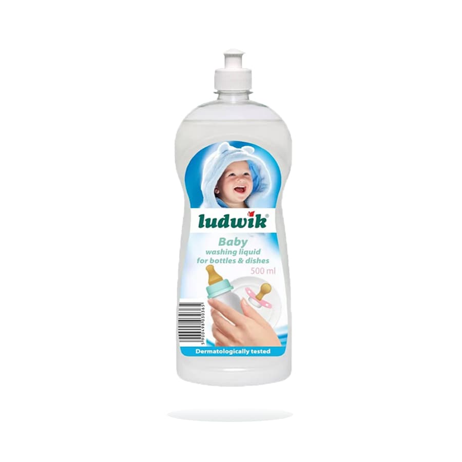 مایع شوینده شیشه شیر و ظروف کودک لودویک 500 میل