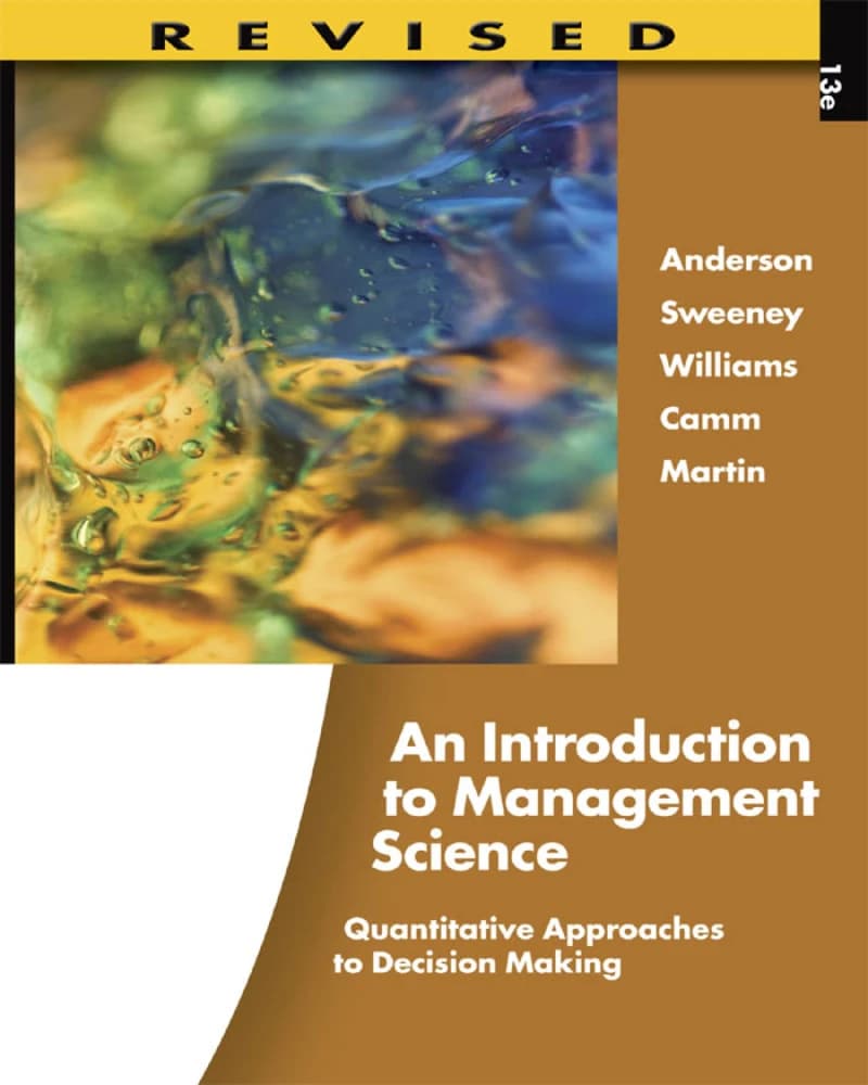 کتاب Introduction to Management Science (مقدمهای بر علم مدیریت) نسخه انگلیسی PDF | دیوید اندرسون