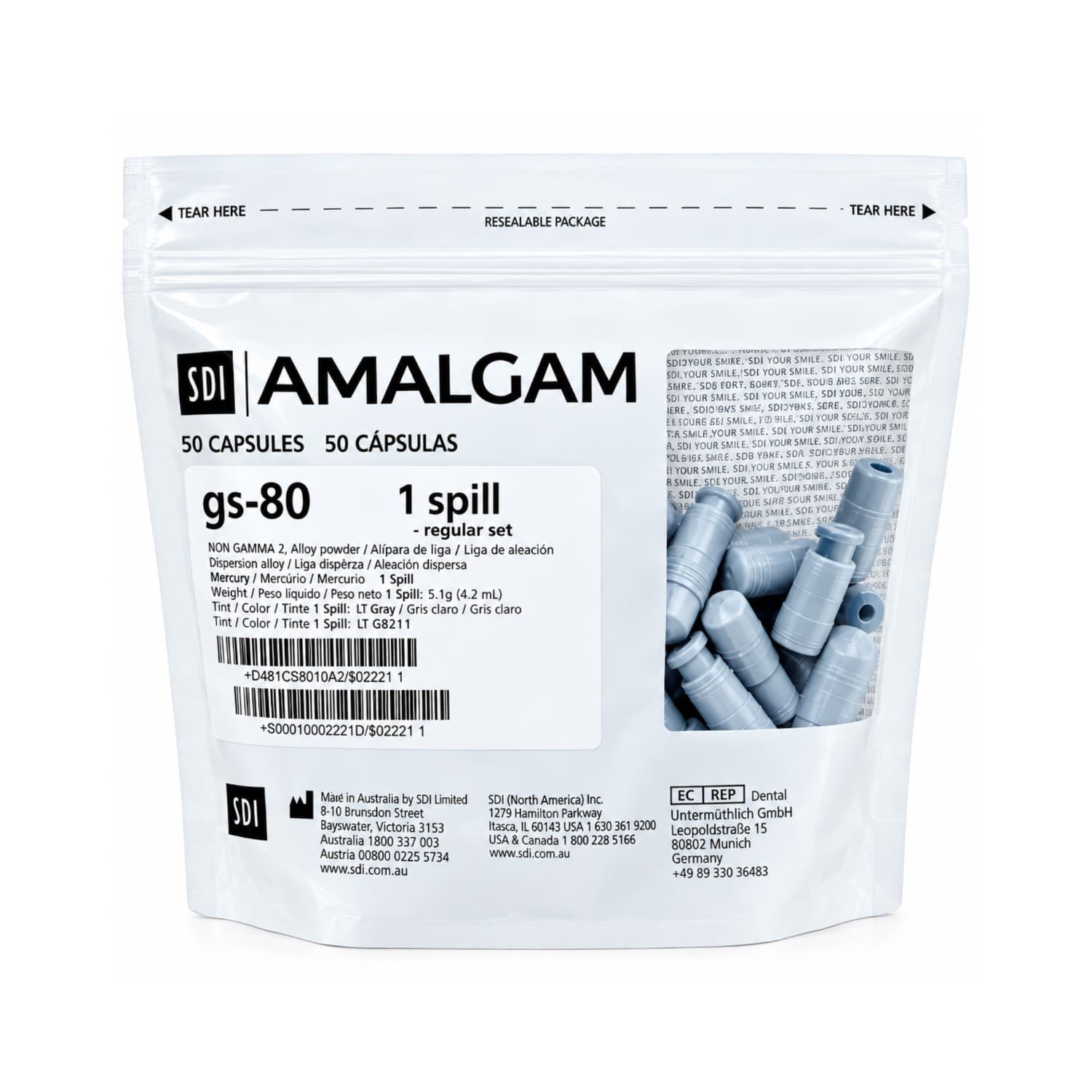 آمالکپ 1 واحدی SDI-1 Spill Amalgam — تصویر ۲