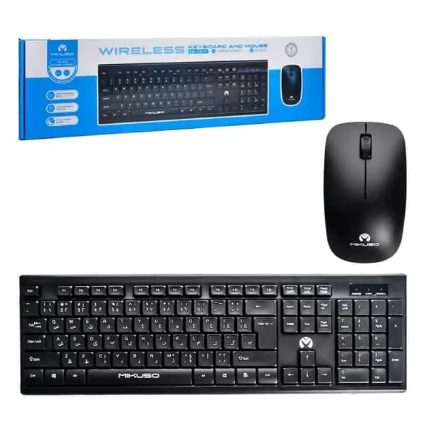 کیبورد و ماوس بیسیم میکاسو مدل KB-C019