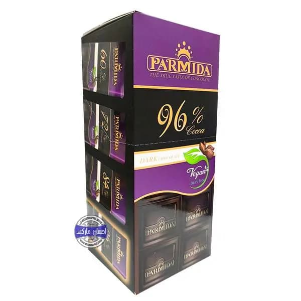 بسته 6 عددی تابلت شکلات تلخ پارمیدا 96 درصد