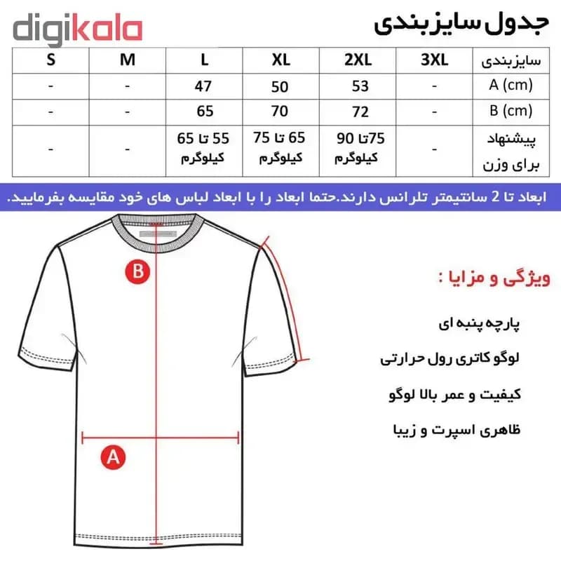 ست تی شرت و شلوار ورزشی مردانه پلی استر نخ ساده کد 234Blr ایران — تصویر ۱۱