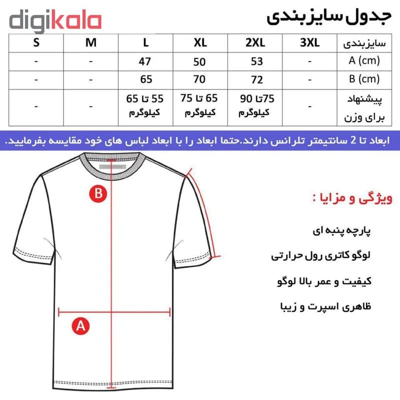 ست تی شرت و شلوار ورزشی مردانه پلی استر نخ ساده کد 234Blr ایران — تصویر ۴
