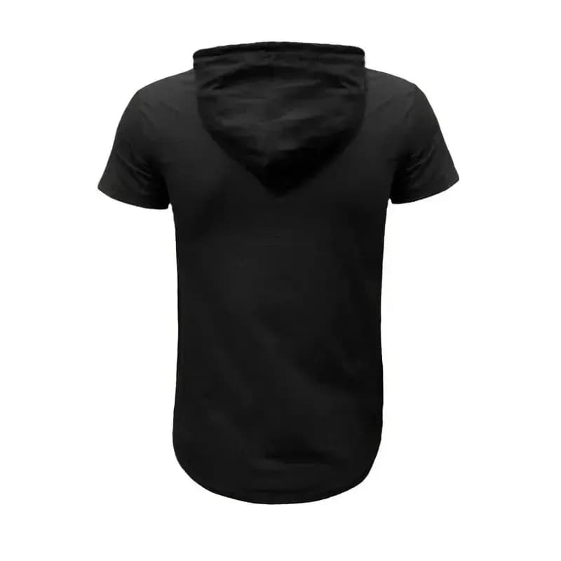 تی شرت آستین کوتاه کلاه دار مردانه طرح drea کد 7514 جنس پنبه سوپر خنک چهار فصل بدون ابرفت و رنگ دادن — تصویر ۷