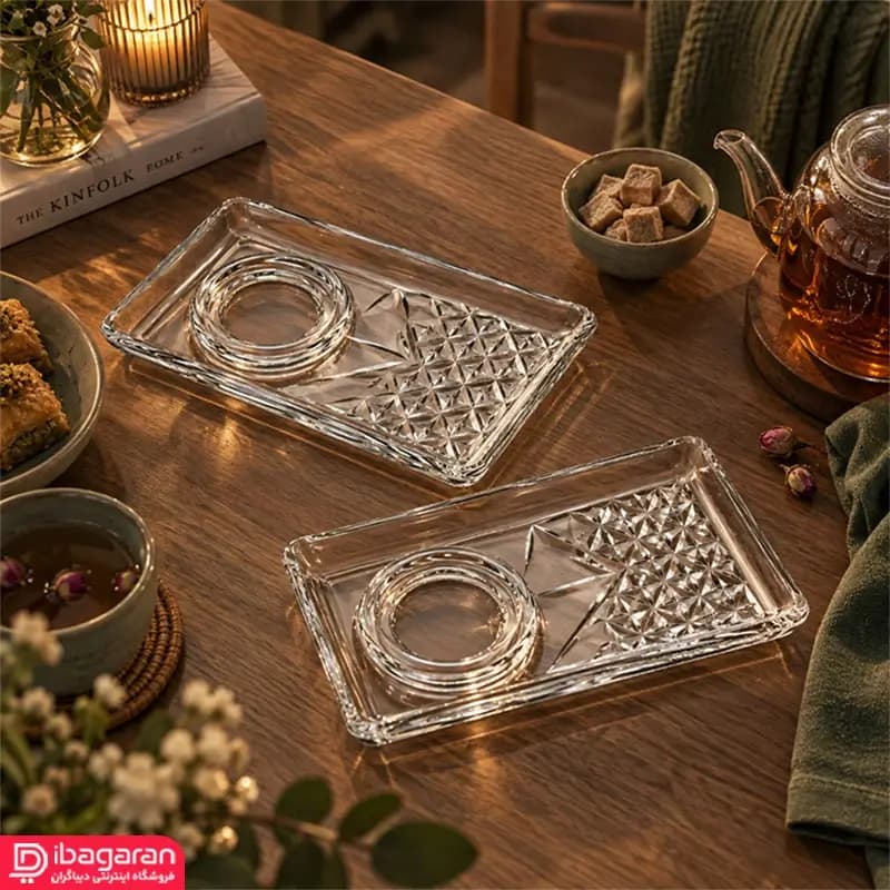 نعلبکی 2 عددی پاشاباغچه مدل تایملس 54851