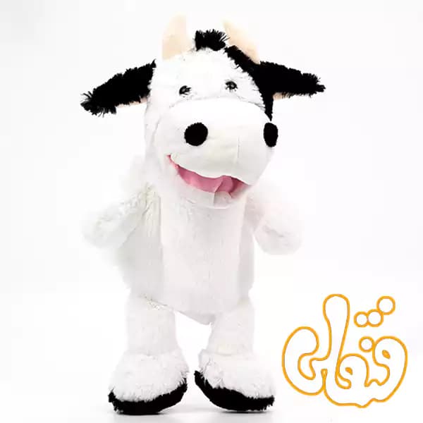 عروسک نمایشی گاو موزیکال پاگز ات پلی Cow Hand Puppet ST-PAP34