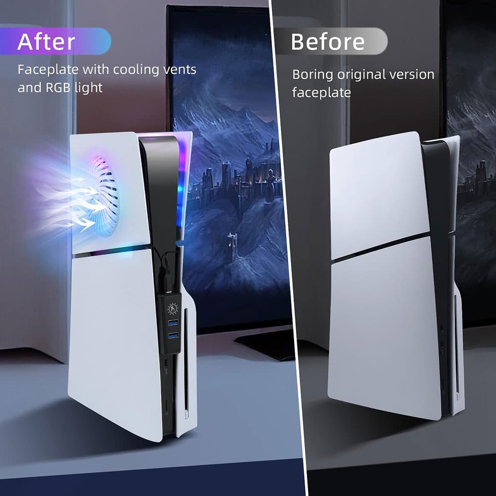 فیس پلیت RGB دار PS5 Slim — تصویر ۹