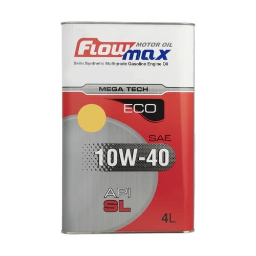 روغن موتور فلومکس مدل Mega Tech 10w-40 SL حجم 4 لیتر