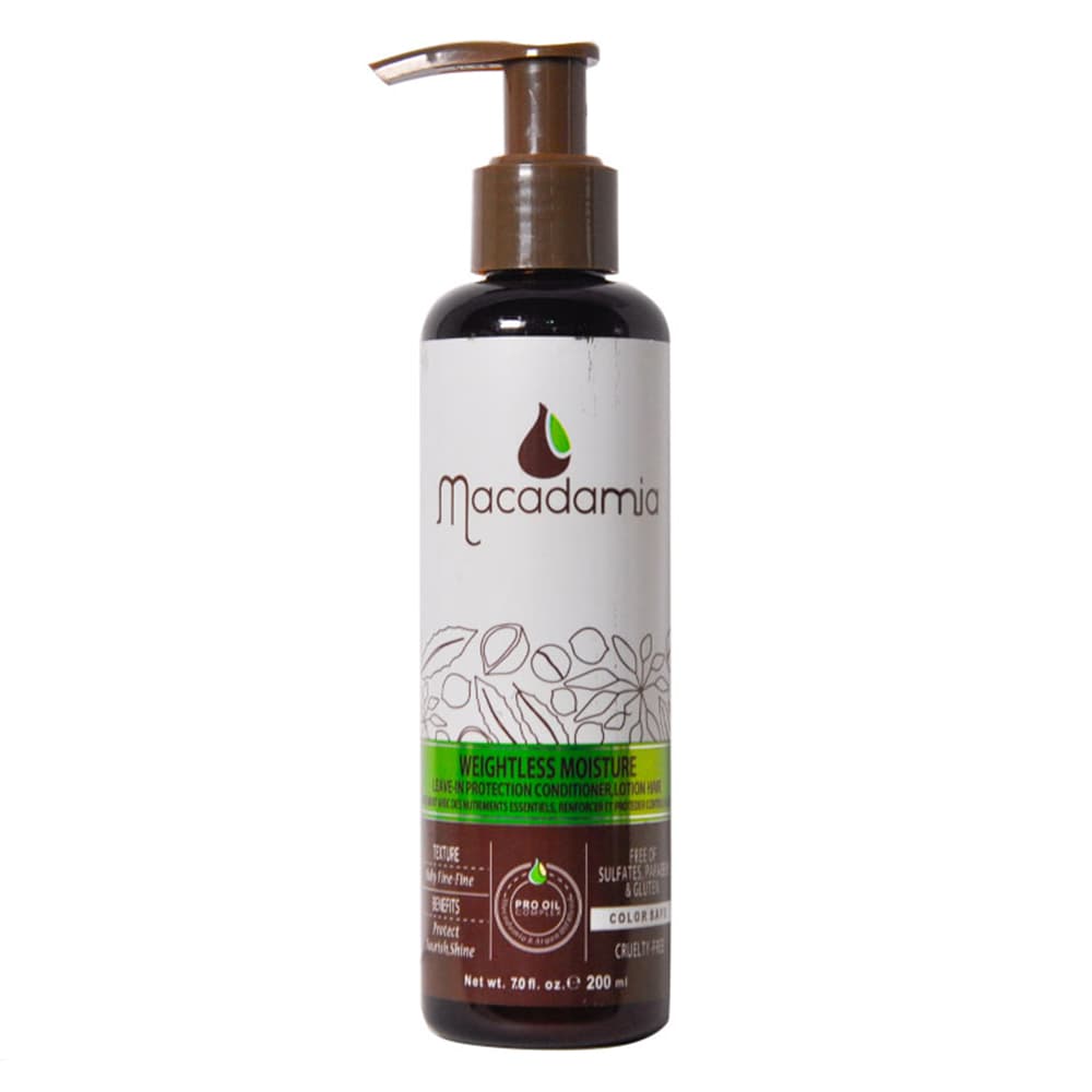 کرم مو ماکادامیا مدل Weightless Moisture حجم 200 میلی لیتر