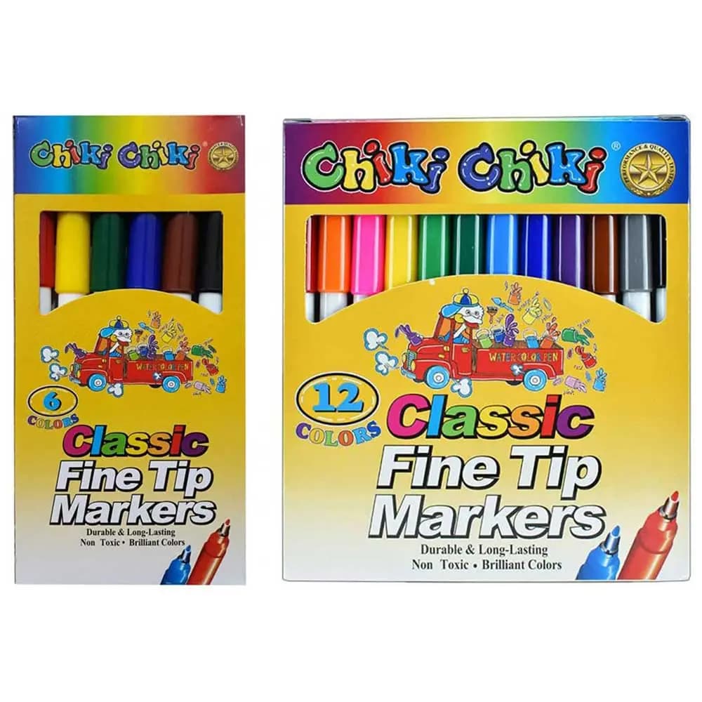 ماژیک رنگ آمیزی 12 رنگ چیکی چیکی Chiki Chiki — تصویر ۳