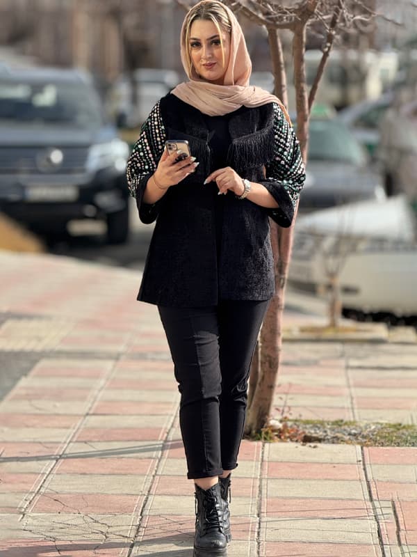 مخمل آستین پولکی هایکا — تصویر ۲