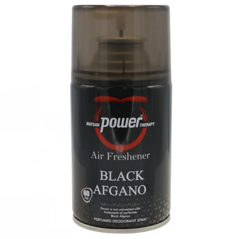 اسپری خوش بو کننده هوا پاور مدل Power Black AfGano