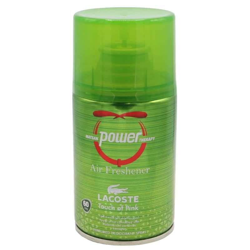 اسپری خوش بو کننده هوا پاور مدل Power Lacoste Touch of pink — تصویر ۲