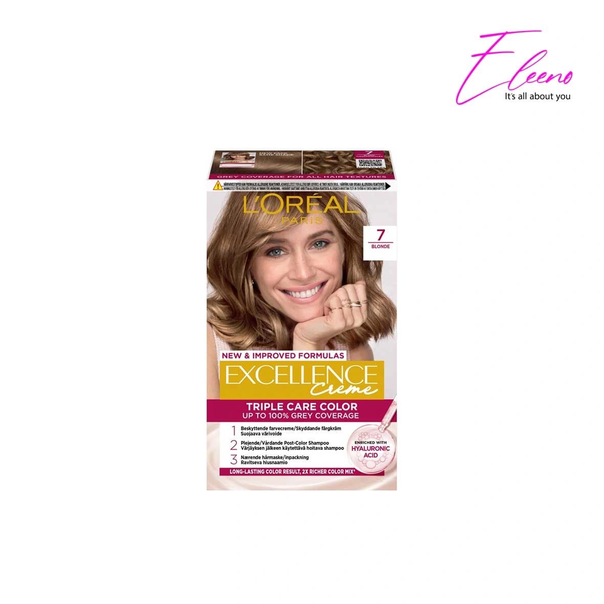 کیت رنگ مو اکسلنس لورئال Loreal شماره 7.7 — تصویر ۲