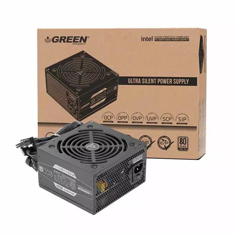 پاور 500 وات گرین Green 500A ECO استوک در حد نو